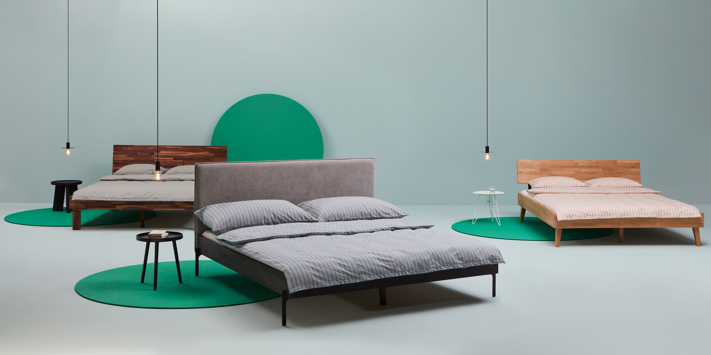 CARA Bett - Buche schwarz / B: 90.0 cm x T: 200.0 cm