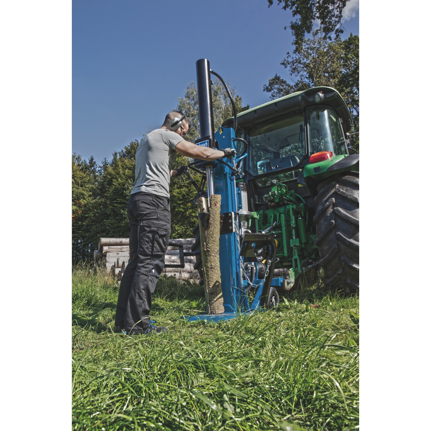 Scheppach HL3000GM Kombi-Meterholzspalter, 400 Volt, 30 Tonnen