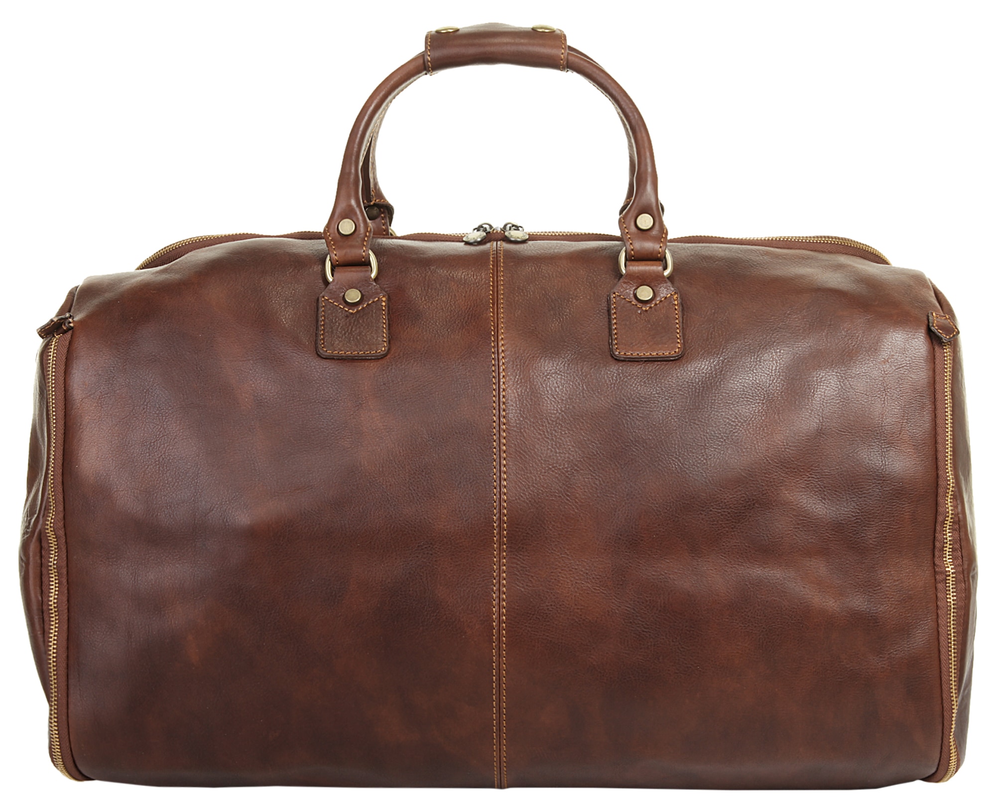 Piké Reisetasche echt Leder, Made in Italy