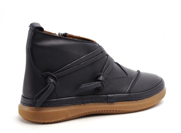 Coco abricot boots bottine plates femme pollat  mollat bleu