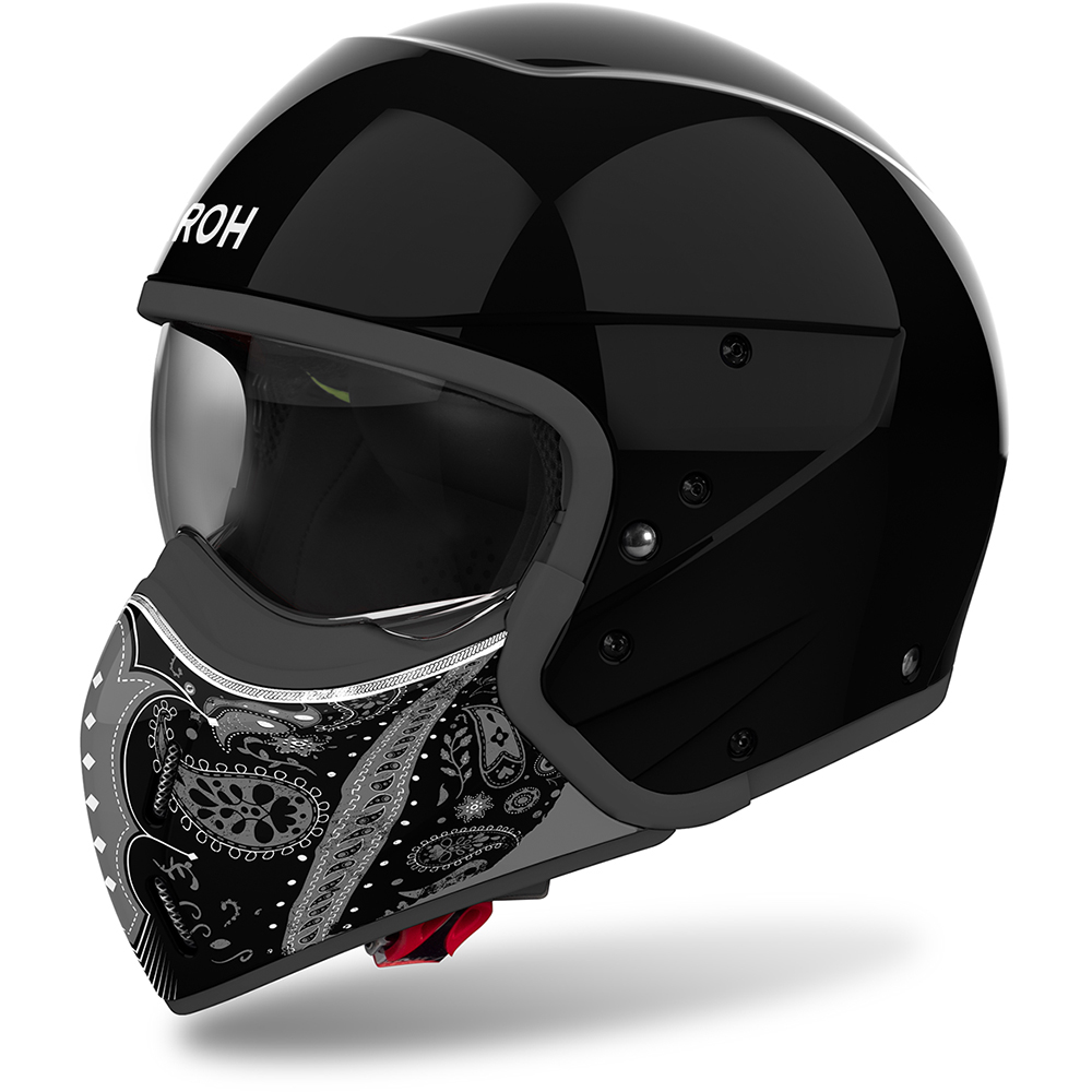 Airoh - Casque J 110 Paesly Noir Brillant