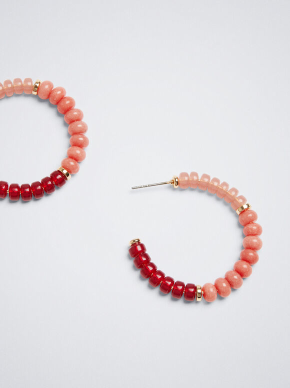 Pendientes Ouro Com Resina - Multicor