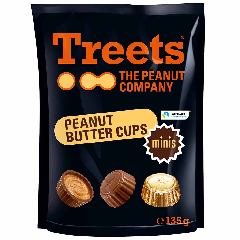Treets Peanut Butter Cups minis 135g MHD:30.7.25