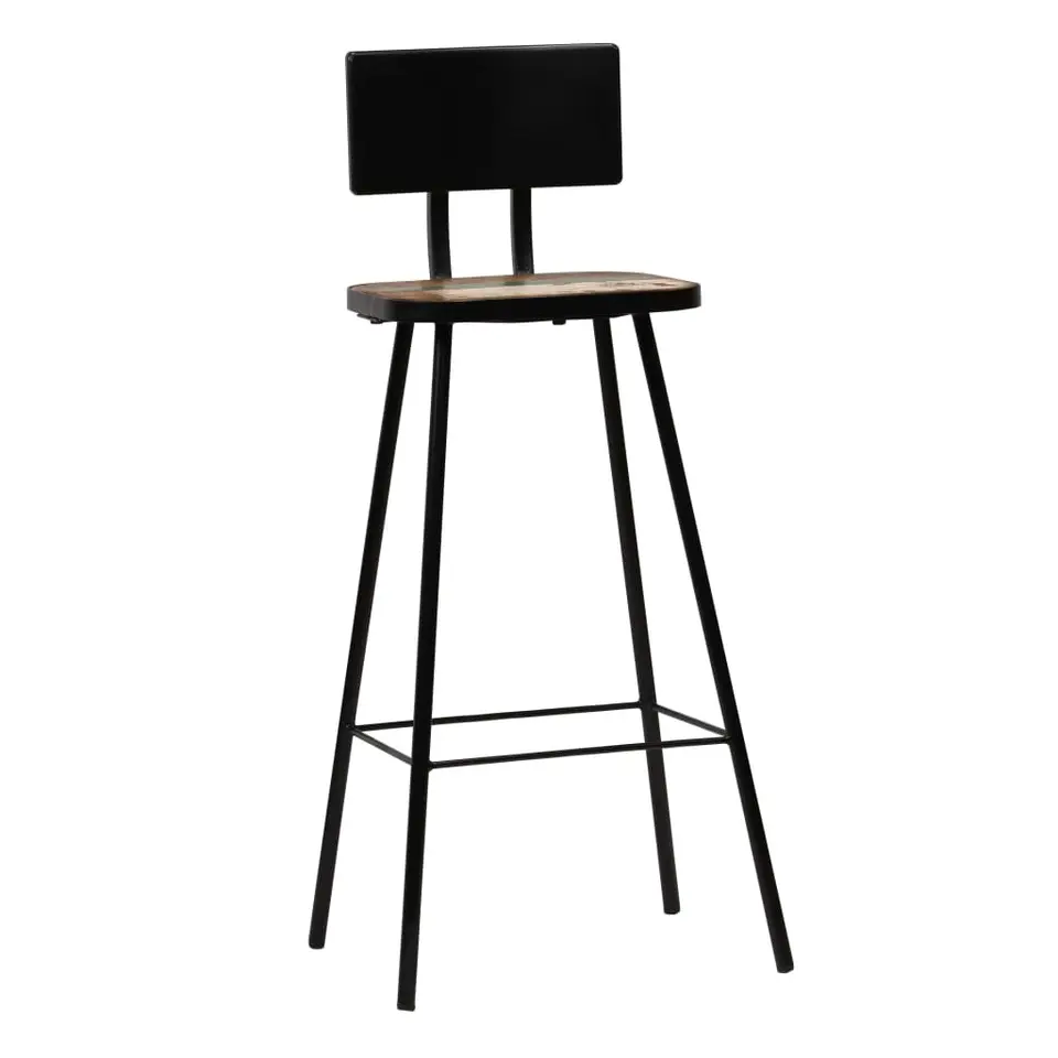 vidaXL - Barkruk - Bruin - Hout - 2 stuks