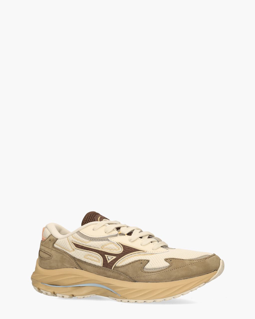 Mizuno Wave Rider Beta Off-White/Bruin Herensneakers