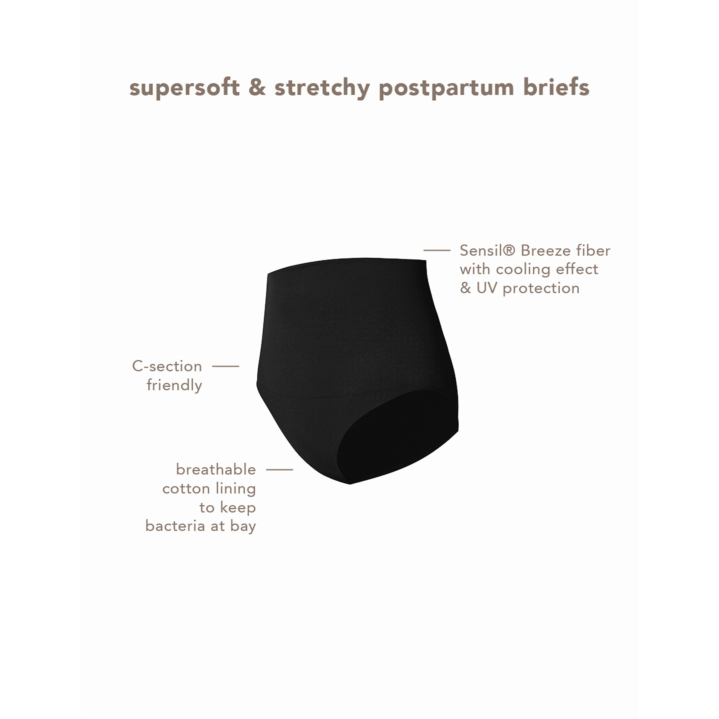 Noppies Rückbildungs-Slip Lee Seamless schwarz
