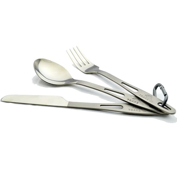 Couvert randonnée TOAKS TITANIUM 3-PIECES CUTLERY SET