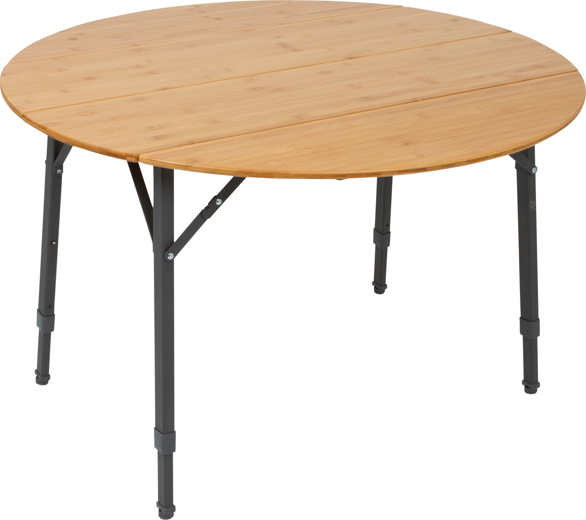 Bo-Camp Campingtisch Urban Outdoor Poundbury Bambus rund 90 cm 3-fach höhenverstellbar