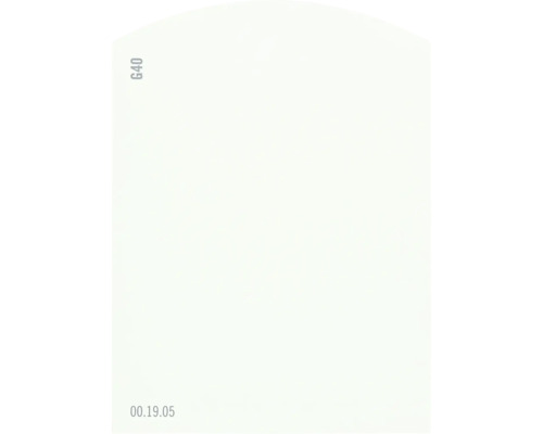Kleurstaalkaart, kleurenkaart G40 Off-White, groene kleurenwereld, 9,5 x 7 cm