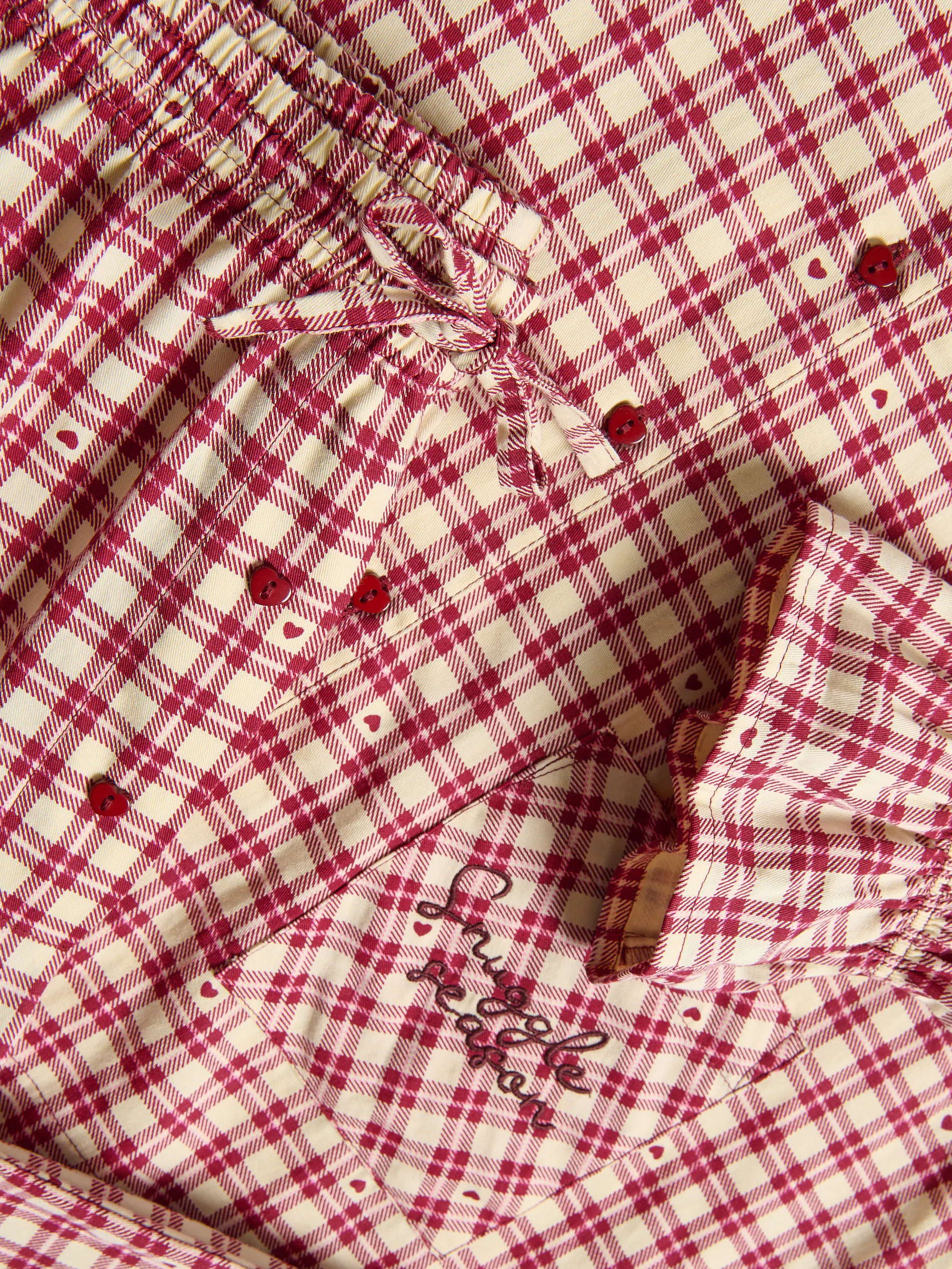 Two piece check pyjama set