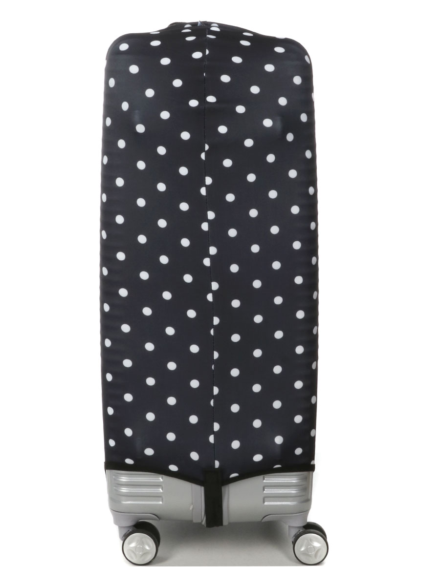 Housse de valise Periea Black with White Dots L