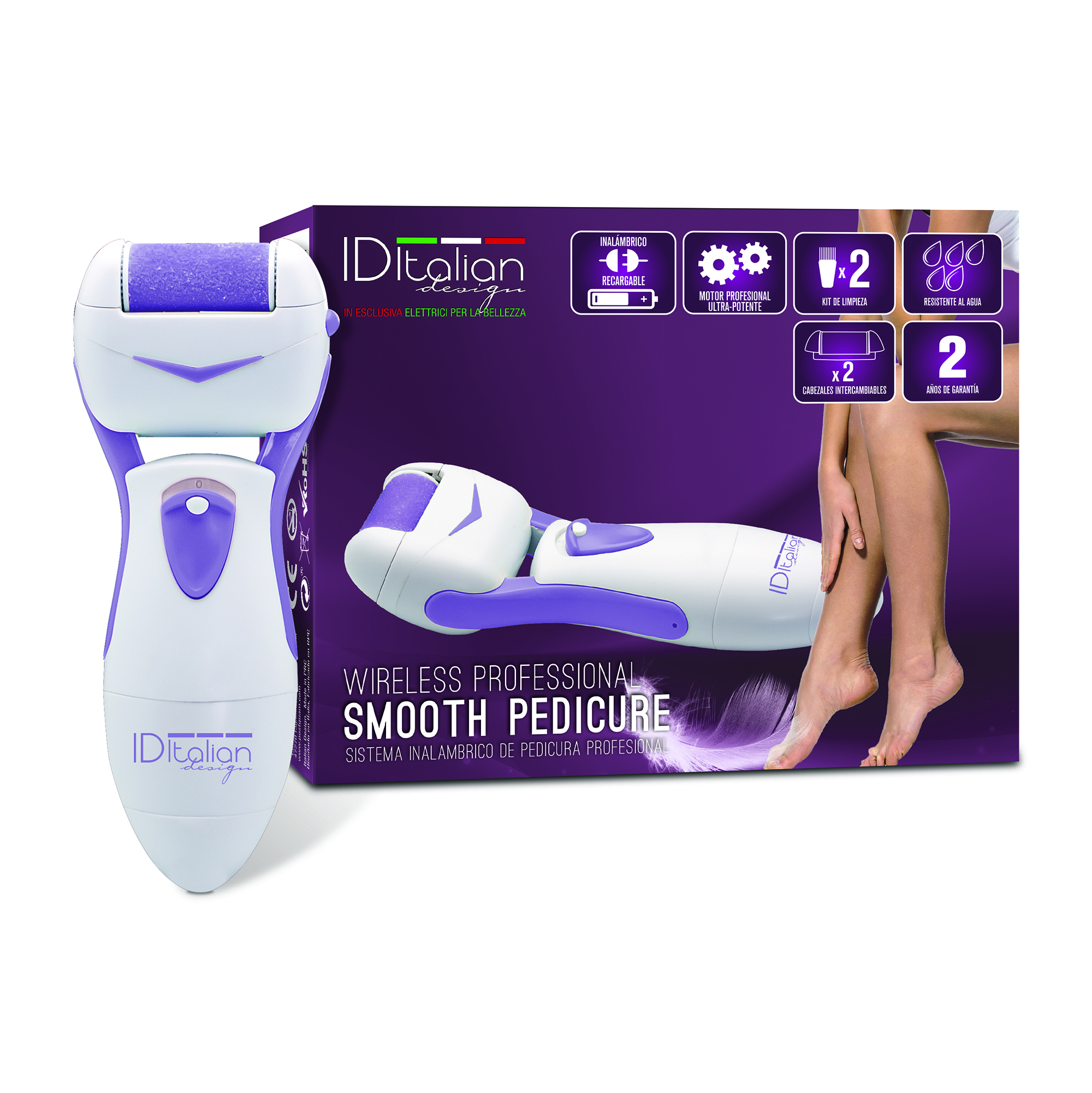 Italian Design Smooth Pedicure Wireless Pedicure device
