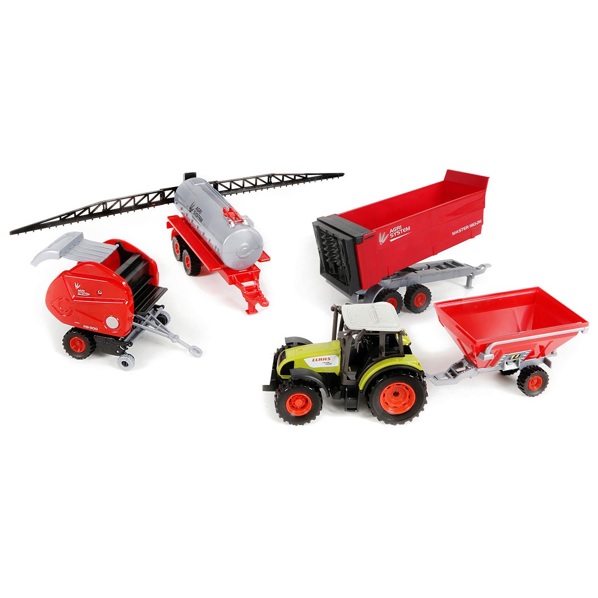 Tracteur Claas avec remorque