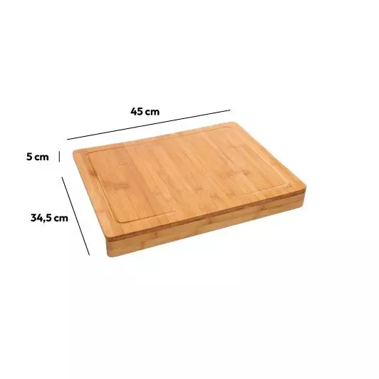 Planche à découper en bambou (45 x 34 cm) Siao Naturel