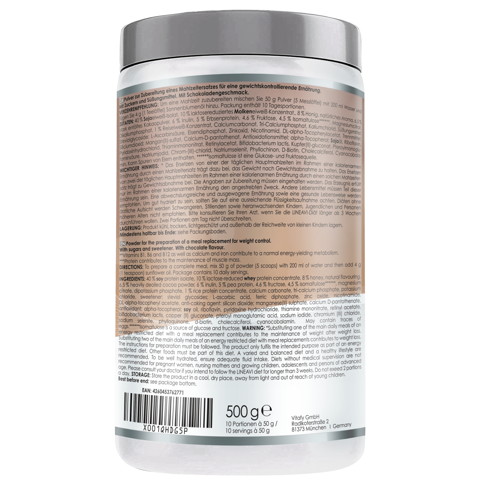 LINEAVI Aktivkost Diät Shake + Shaker - 3x500g - Schokolade