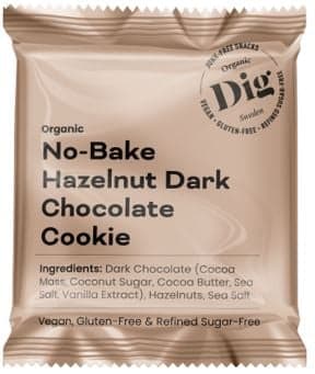 Dig BIO No-Bake Hazelnut Dark Chocolate Cookie glutenfrei