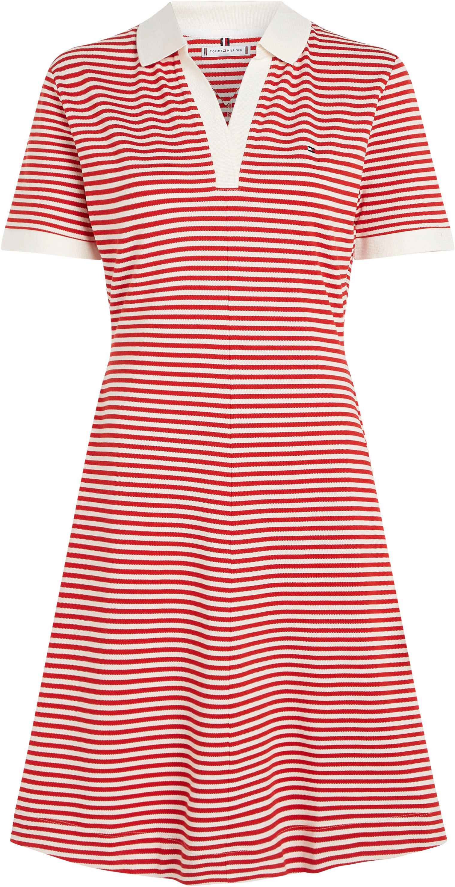 Tommy Hilfiger Curve Polokleid »CRV OPEN PLACKET F&F LY POLO DRS« Grosse Grössen