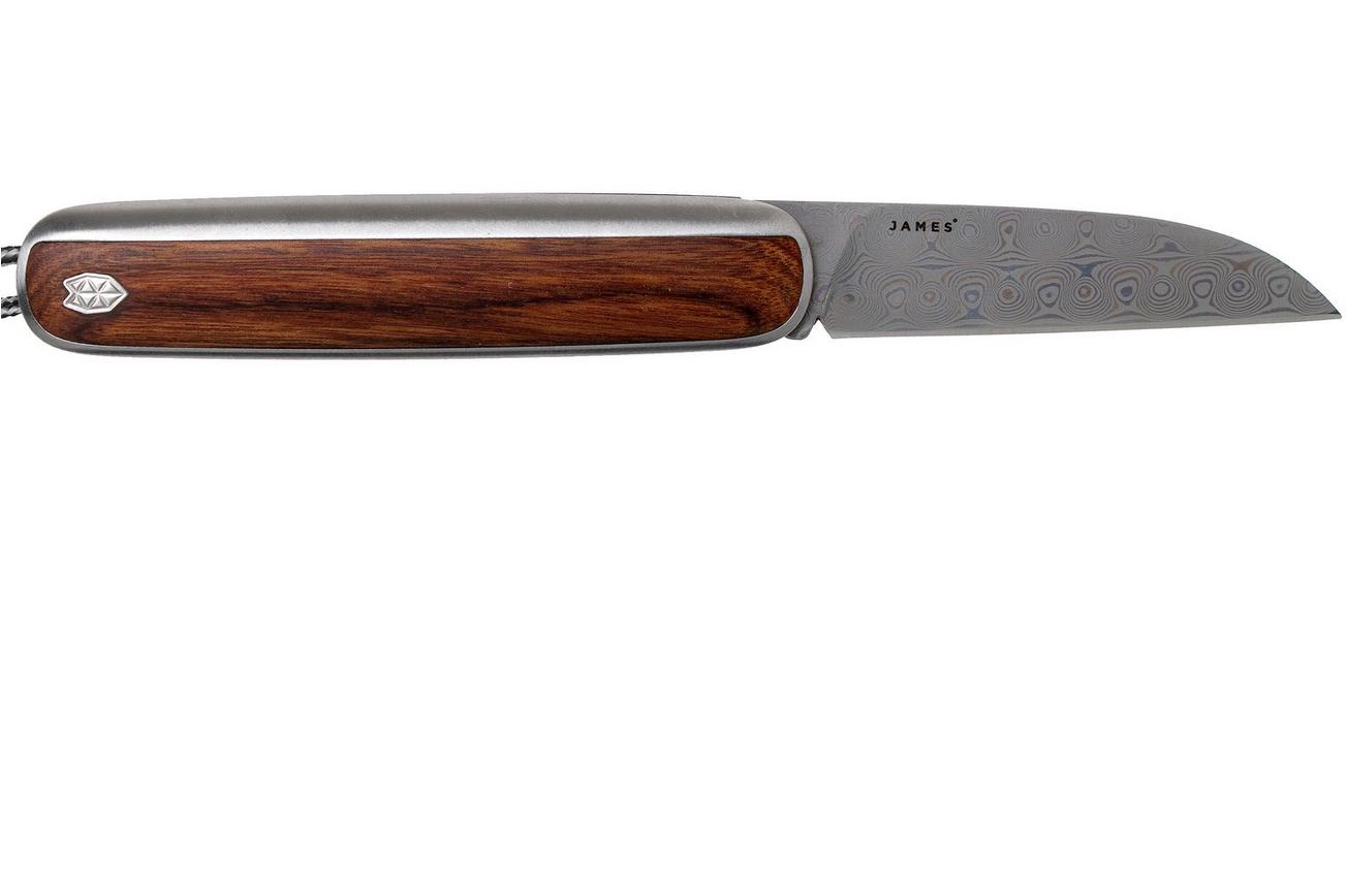 The James Brand The Pike, Rosewood, Damascus, KN110159-00 zakmes