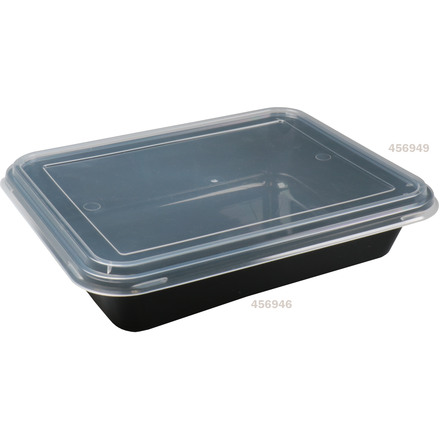 Bak, PP, 1-vaks, 1300ml, spuitgiet, menubak, 228x177x50mm, zwart