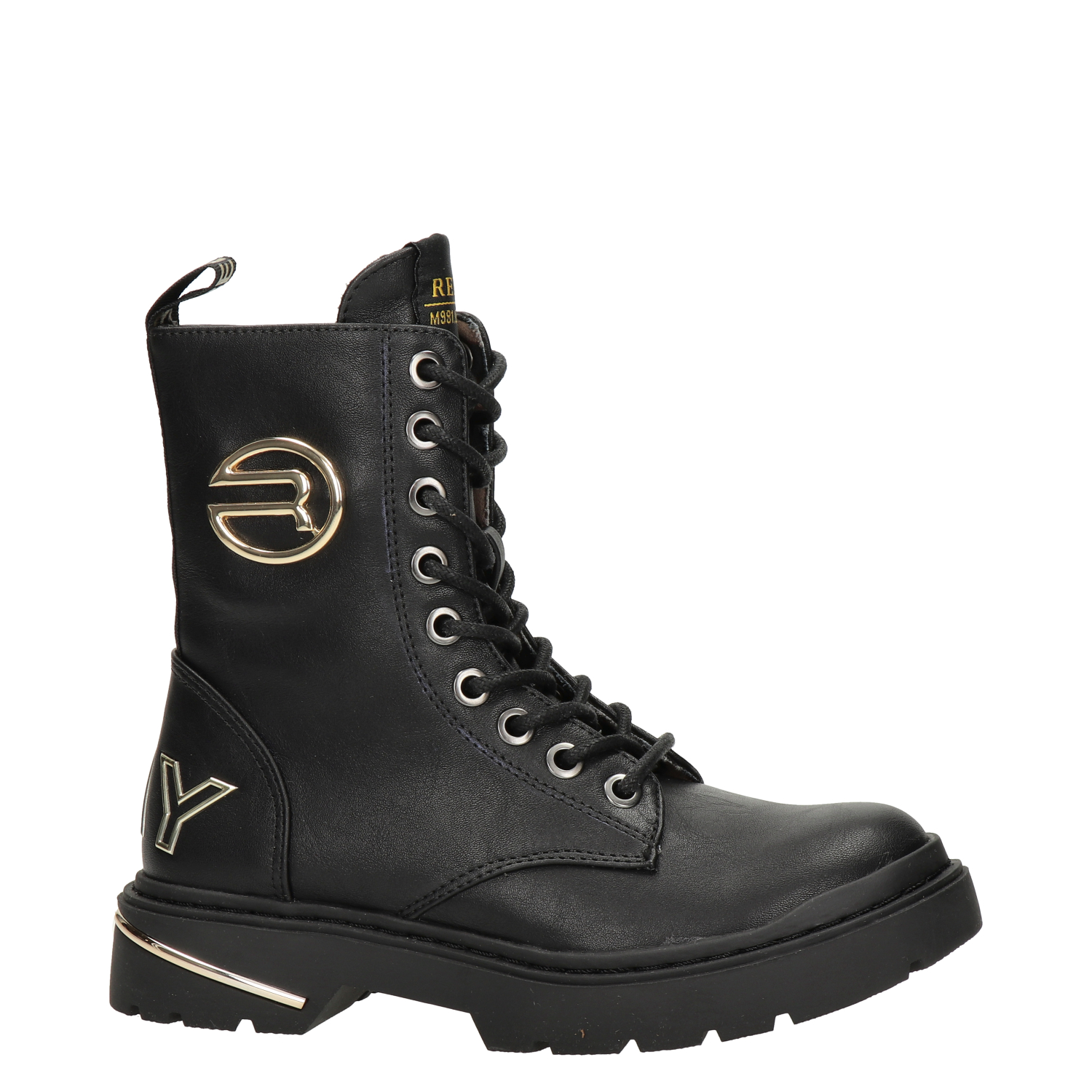 Joplin 8 meisjes veterboot Replay Zwart