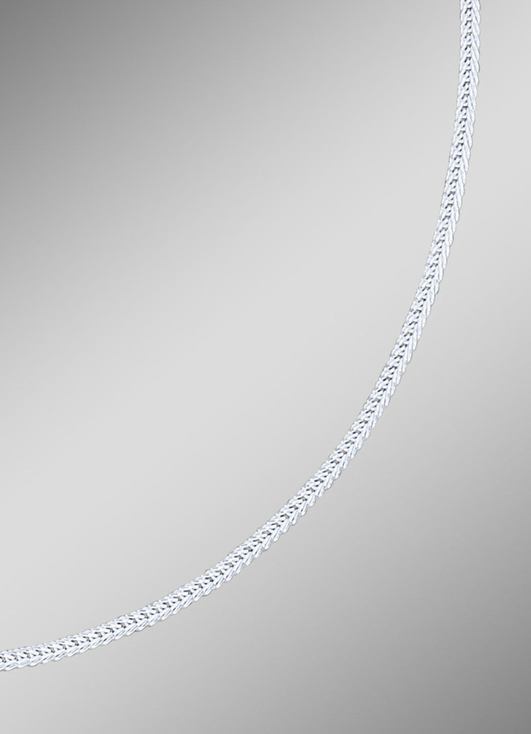 Vierkant-Fuchsschwanzkette aus Silber