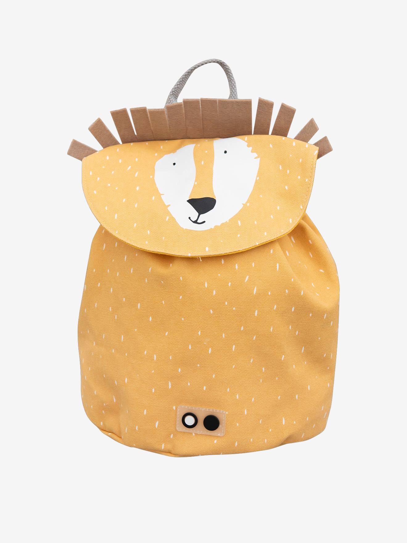 Mochila TRIXIE MINI Animal, verde-escura lisa com estampas.