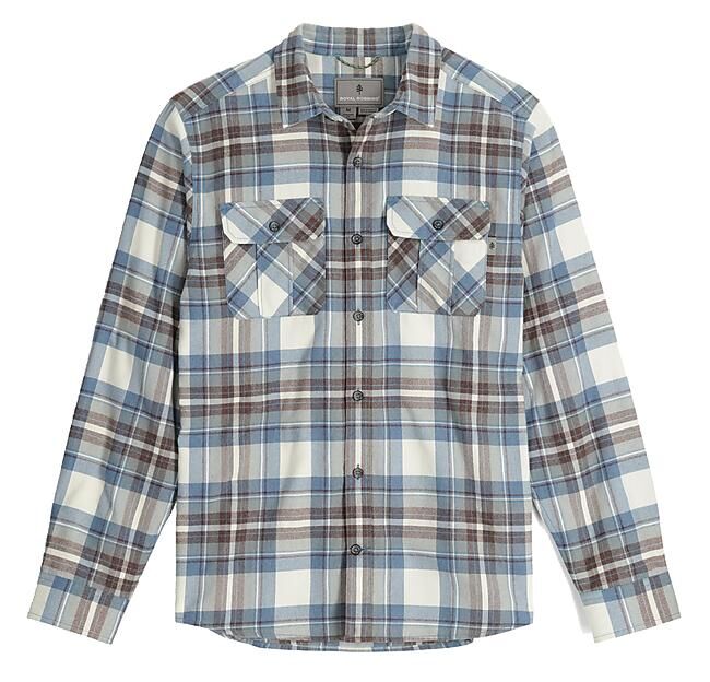 ROYAL ROBBINS - CHEMISE LOST COAST FLANNEL PLAID M