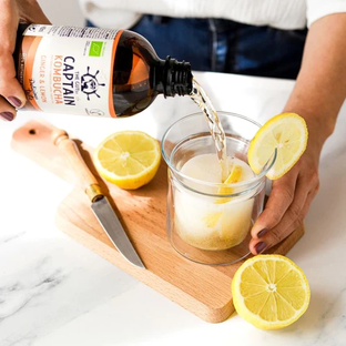 The GUTsy Captain Kombucha Ginger Lemon 1LT