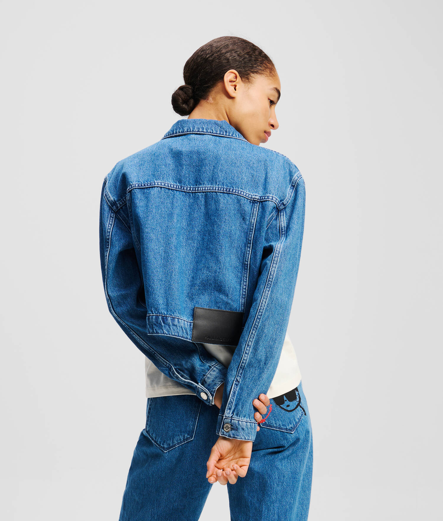 VESTE DENIM IKON - Denim Bleu Clair