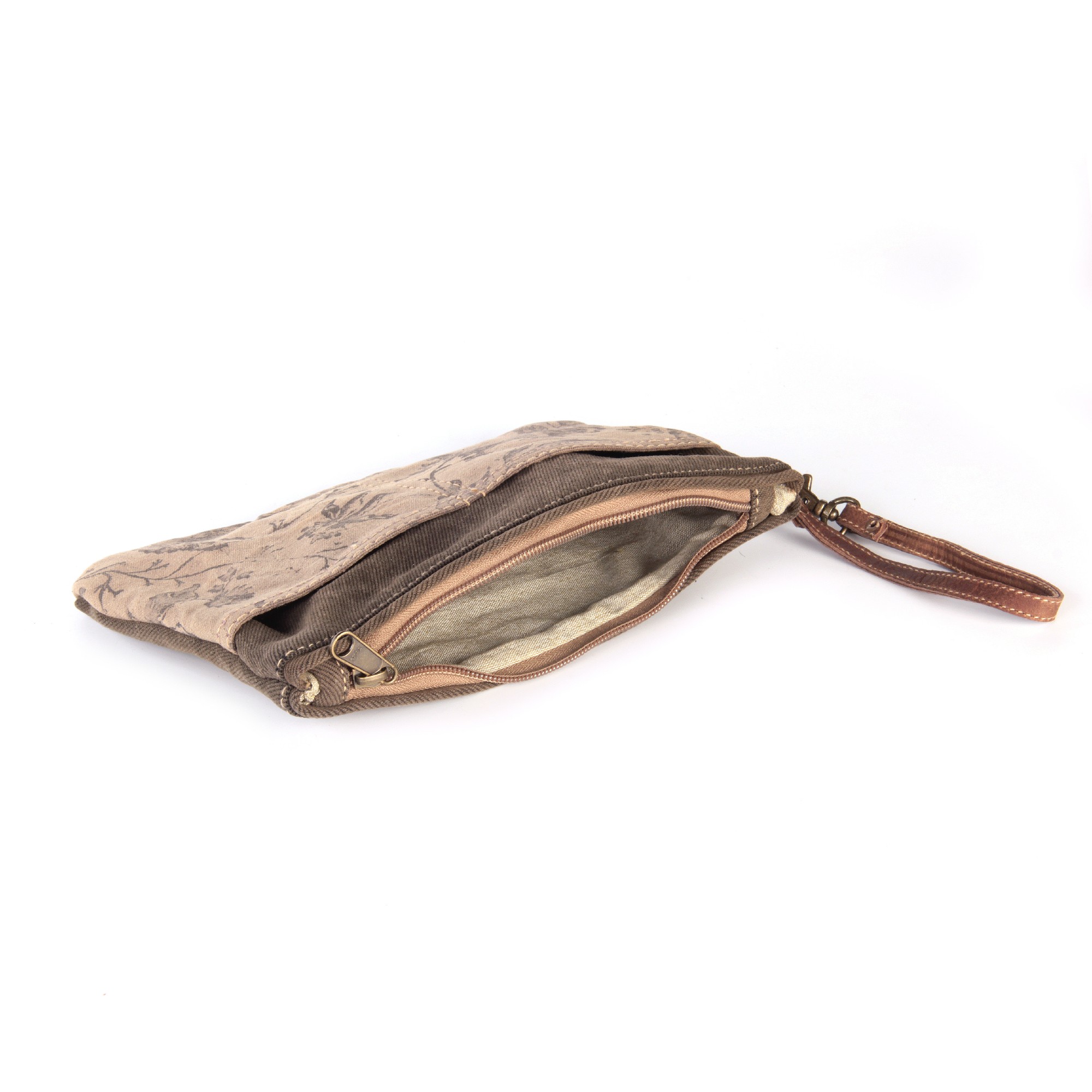 Etui 'Flora', grau-beige, B 25 cm, H 17 cm günstig bestellen