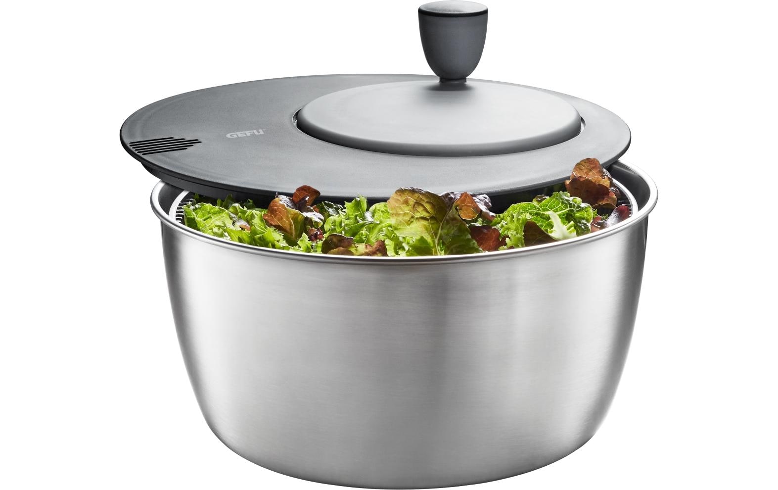 Salatschleuder Rotare 25 cm, Schwarz/SilberSchleuder für Salat