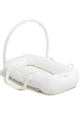 Alice & Fox ALBA Babynest med Håndtak, White Muslin