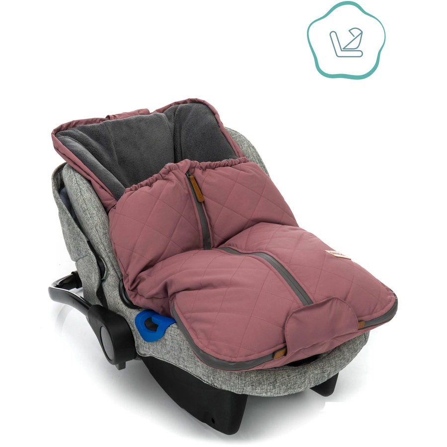 fillikid Winterfußsack Nevado für Babyschale Altrosa