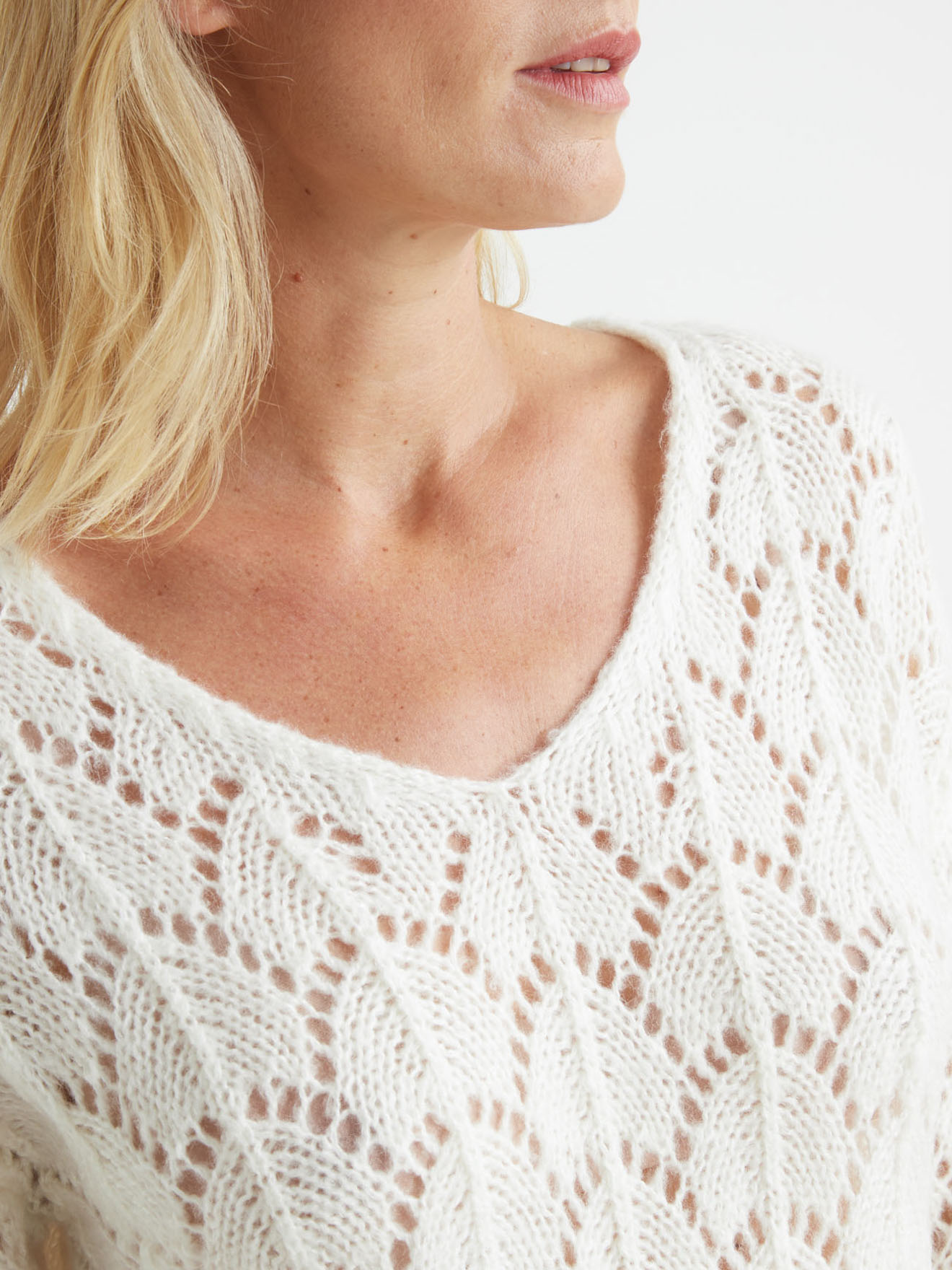 Pull avec mohair et laine