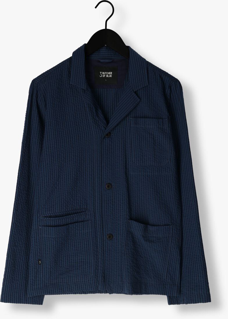 BUTCHER OF BLUE blauwe butcher of blue  worker seersucker blazer