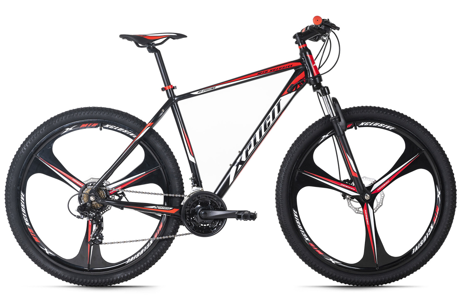 KS Cycling Mountainbike HARDTAIL 29'' XPLICIT - schwarz-rot - 48 cm Rahmenhöhe