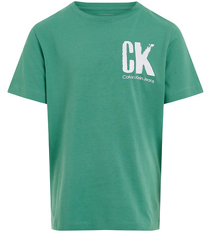 Calvin Klein T-Shirt - Brust Surf Grafik - Bahama Green