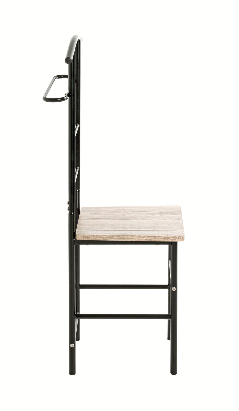 Herrendiener 46 x 109 cm Schwarz/ Sanremo Eiche