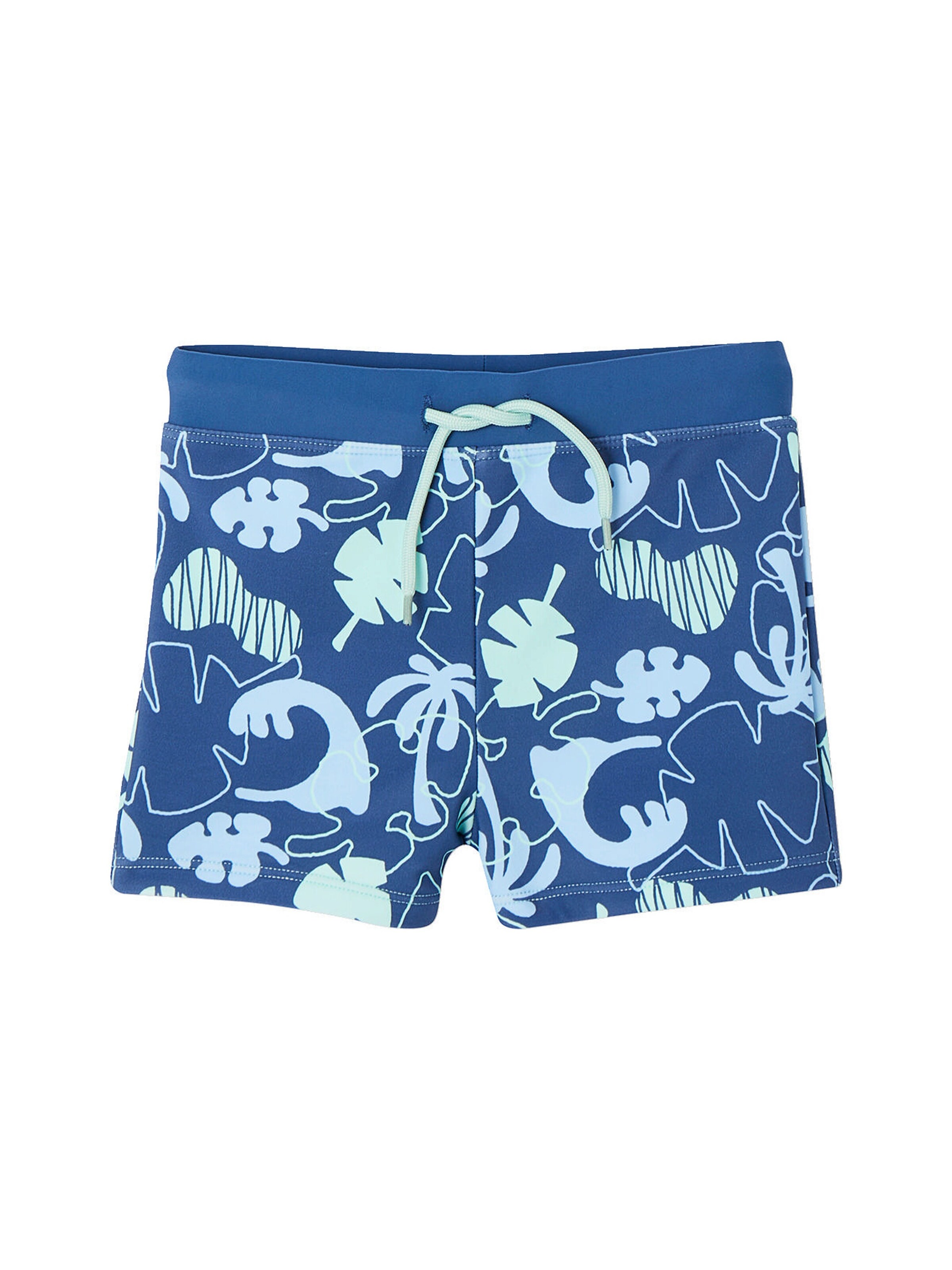 Vertbaudet Jungen Strand-Set: Badeshirt & Boxershorts mit UV-Schutz blau