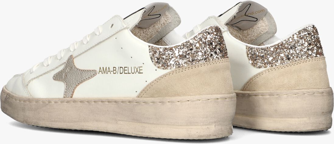 witte ama brand deluxe lage sneakers slam