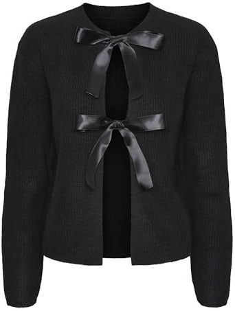 PIECES - PCRILLY - Gebreid Vest - Zwart