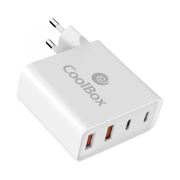 CoolBox Carregador Universal de Parede USB-C QC 3.0 100W Branco - COO-CUAC-100P