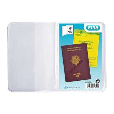 Etui pour passeport Oxford - 2 volets - PVC 20/100e - incolore