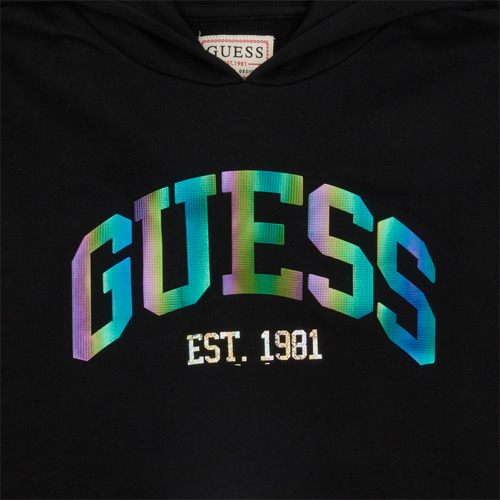 Guess - LS HOODED ACTIVE TOP - Noir