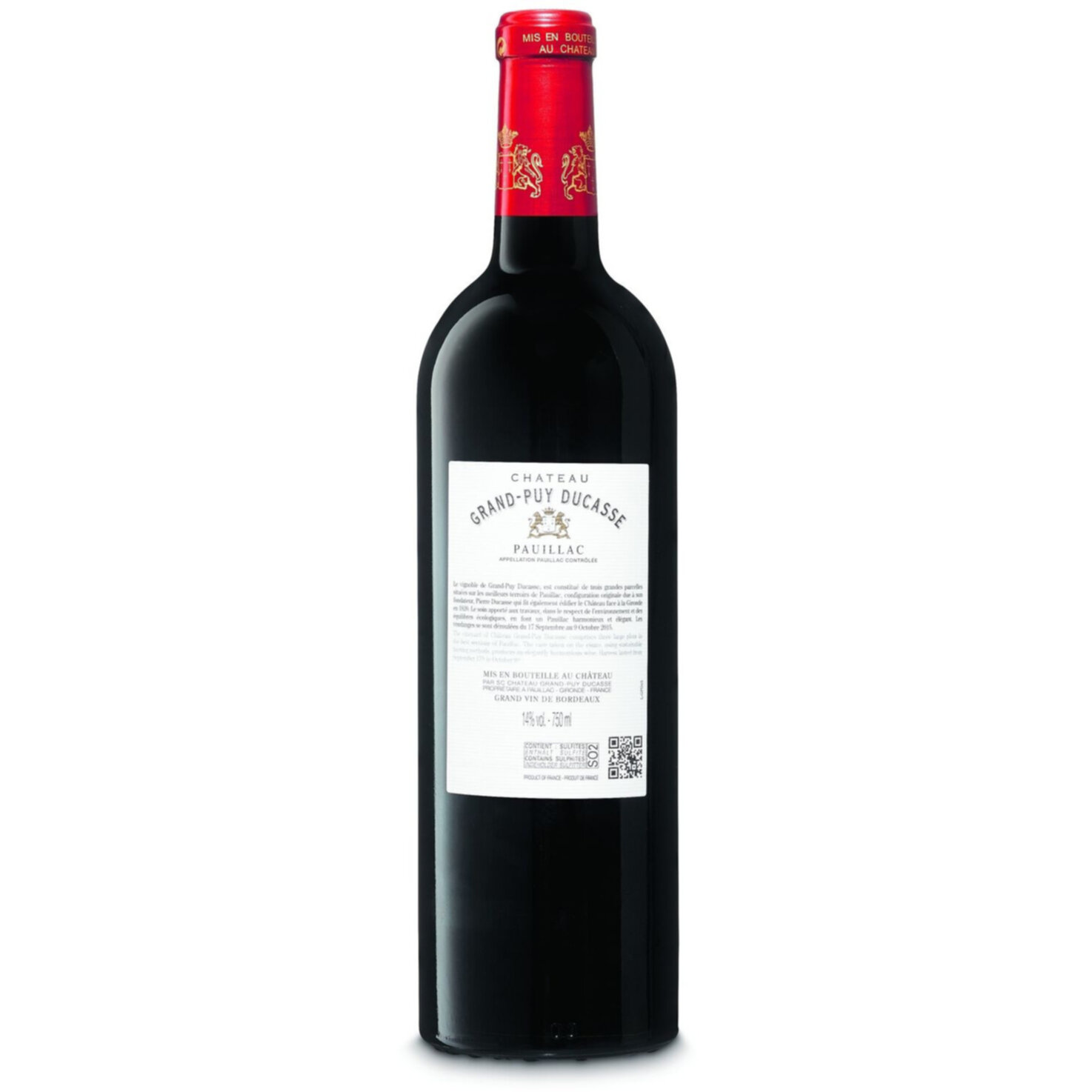 Château Grand-Puy Ducasse Pauillac AC 5ème Cru Classé -75cl