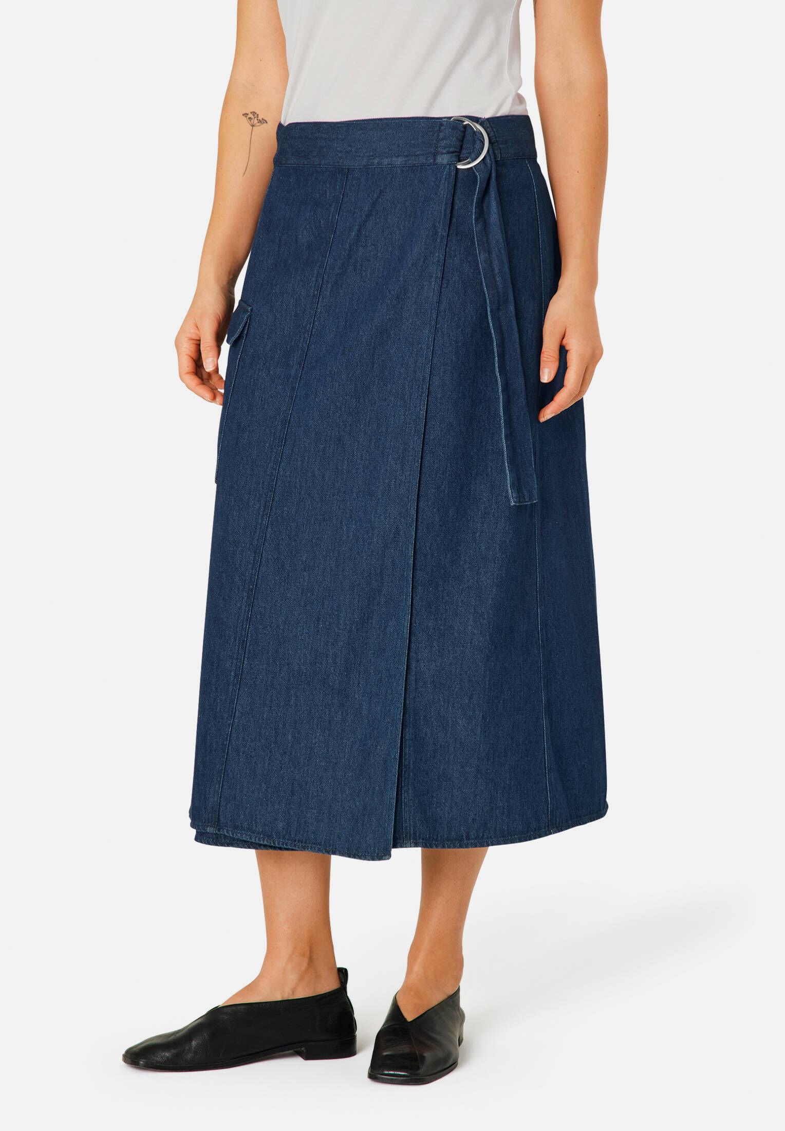 MASAI| Damen Midi Jeansrock MaSanchia