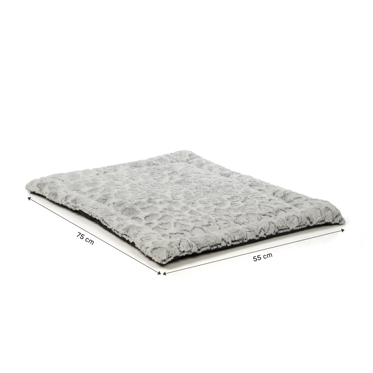 Wallace & Jones gepolsterte Plüsch Wendedecke Snow M