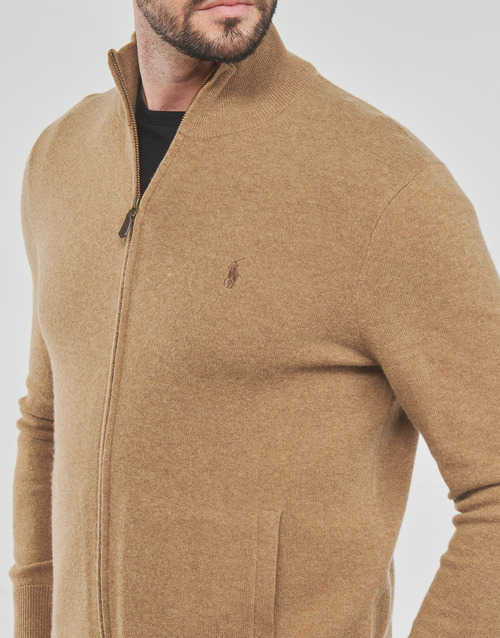 Polo Ralph Lauren - GILET ZIPPE EN LAINE Camel
