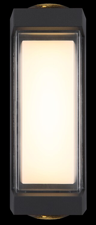 GLOBO LED Außenwandleuchte Plixon 1-flg Anthrazit /Opalweiß 7,5x8,2cm H.18,7cm Metall,spritzwassergeschützt,feuchtraumgeeignet,Außen