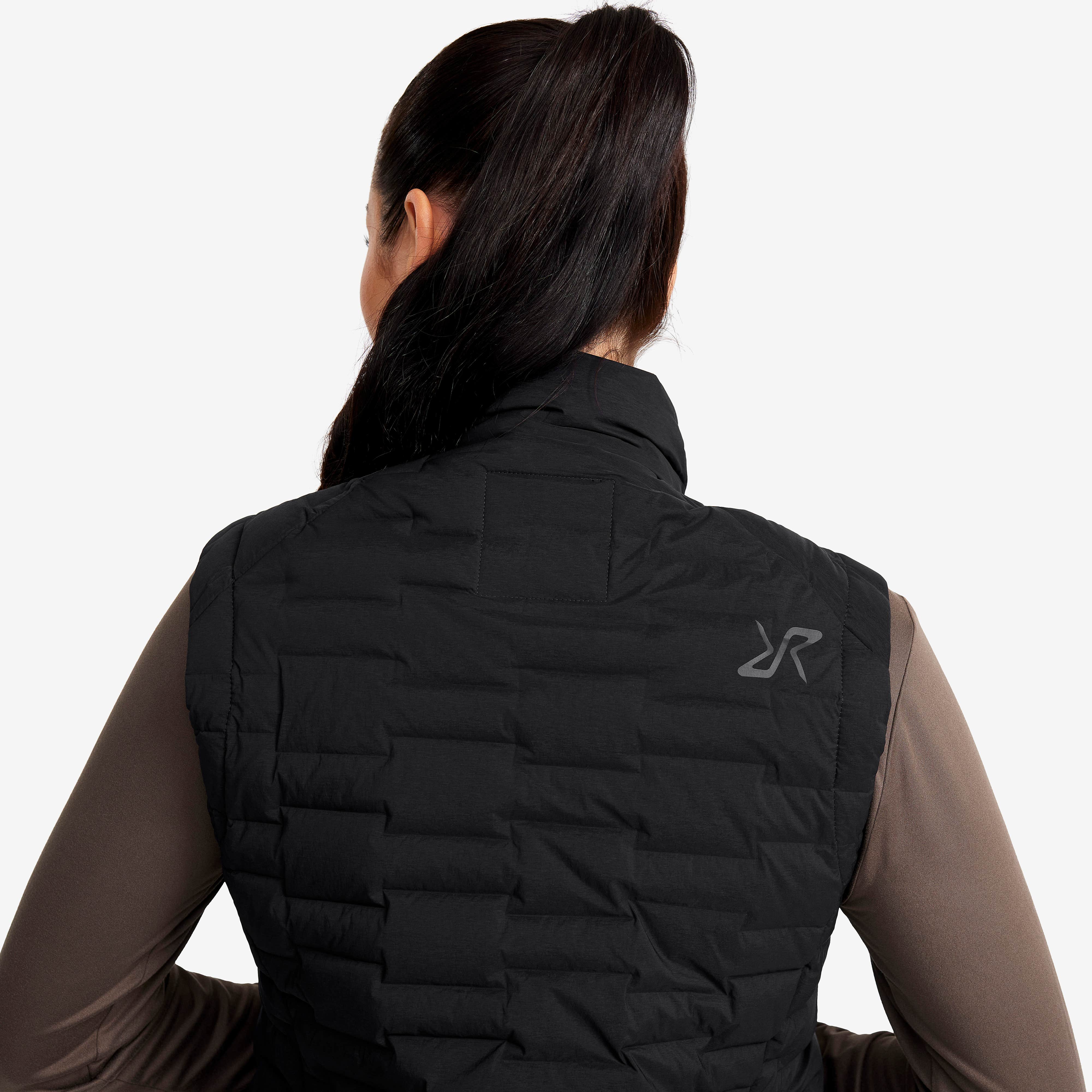 Flex Stretch Down Vest Dame Black